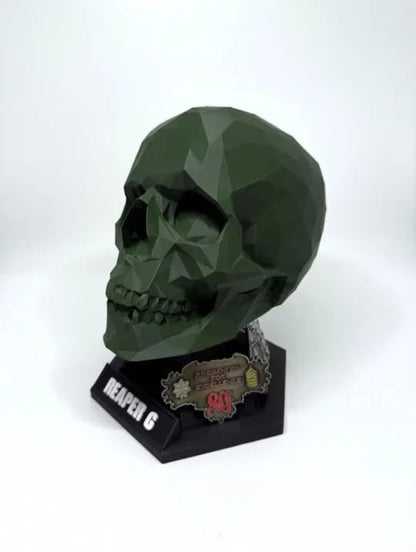 🔥Last Day 50% OFF - Military Beret Display Skull Veteran Gift | Custom Personalized Available 🪖💀