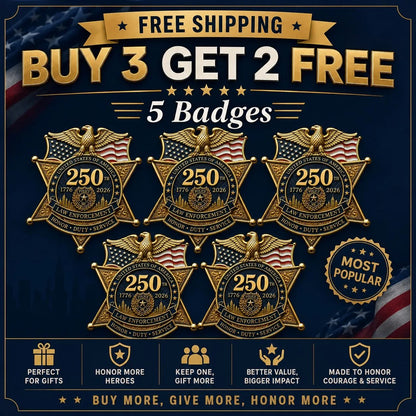 ⚡️Flash Sale 49% OFF - America 250 Law Enforcement Brooch