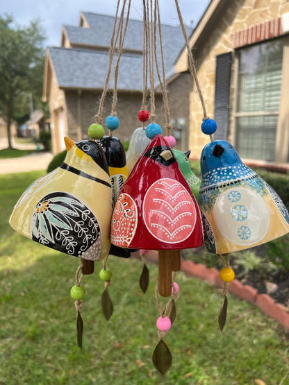 Hand-Painted Ceramic Bird wind Chimes (Handmade by Jordan Maynard®)-Buy 2 Free Shipping