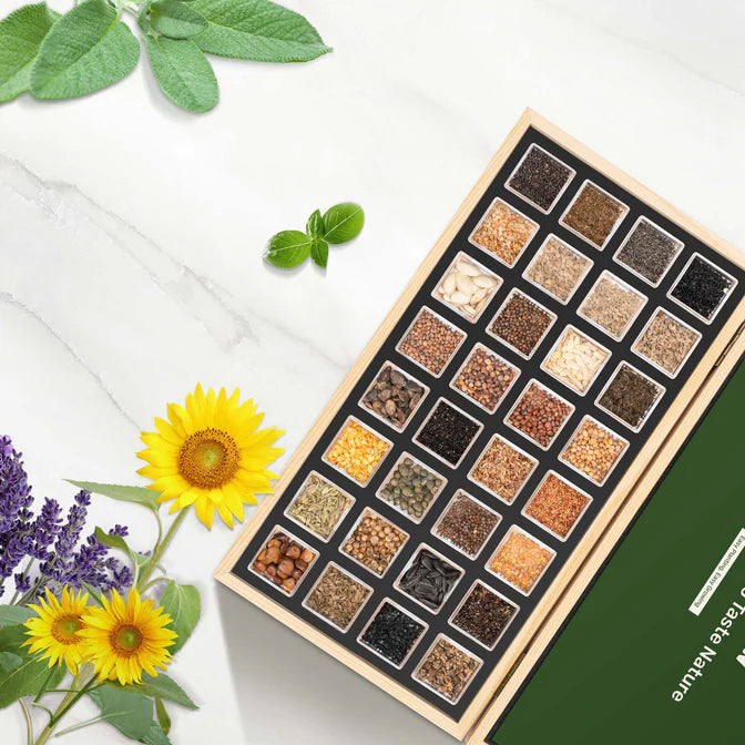 All-in-One Kitchen Garden Seed Bank - 32 Organic Seed Varieties