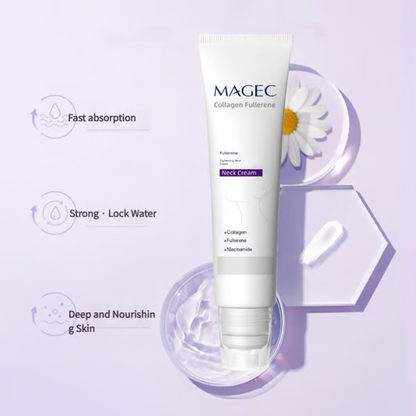2026 Roller Massage Neck Cream 🧴 Collagen & Hyaluronic Acid | Firms Neck, Reduces Wrinkles & Double Chin
