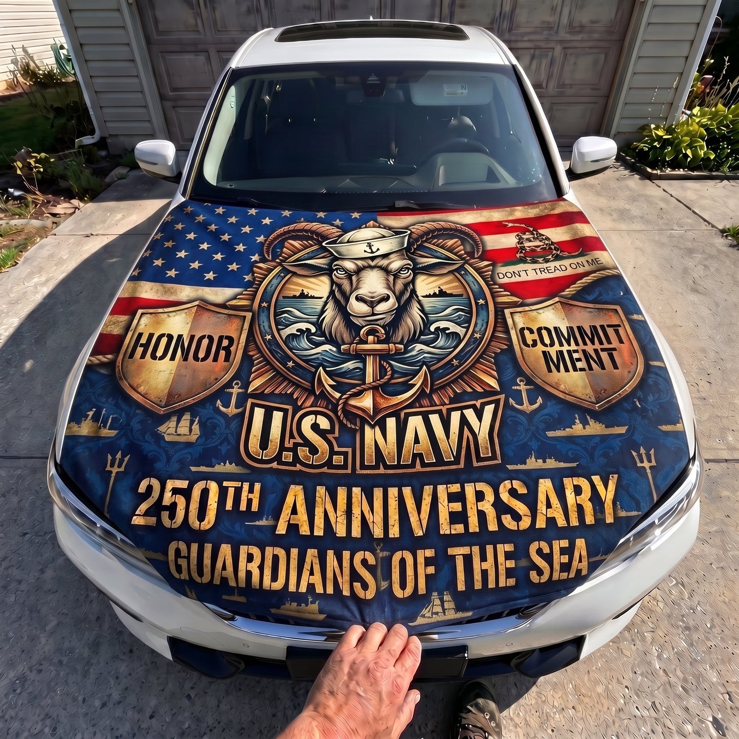 🎖️ Last-Day Big Discounts 🇺🇸 250th Anniversary Military Tribute Hood Flag Cover