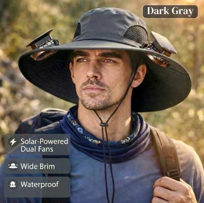 🔥Summer Hot Sale 49% OFF⚡2026 New Ultralight Solar Fan Sun Hat🎁Lighter Than a Baseball!⚾(Only 11oz)