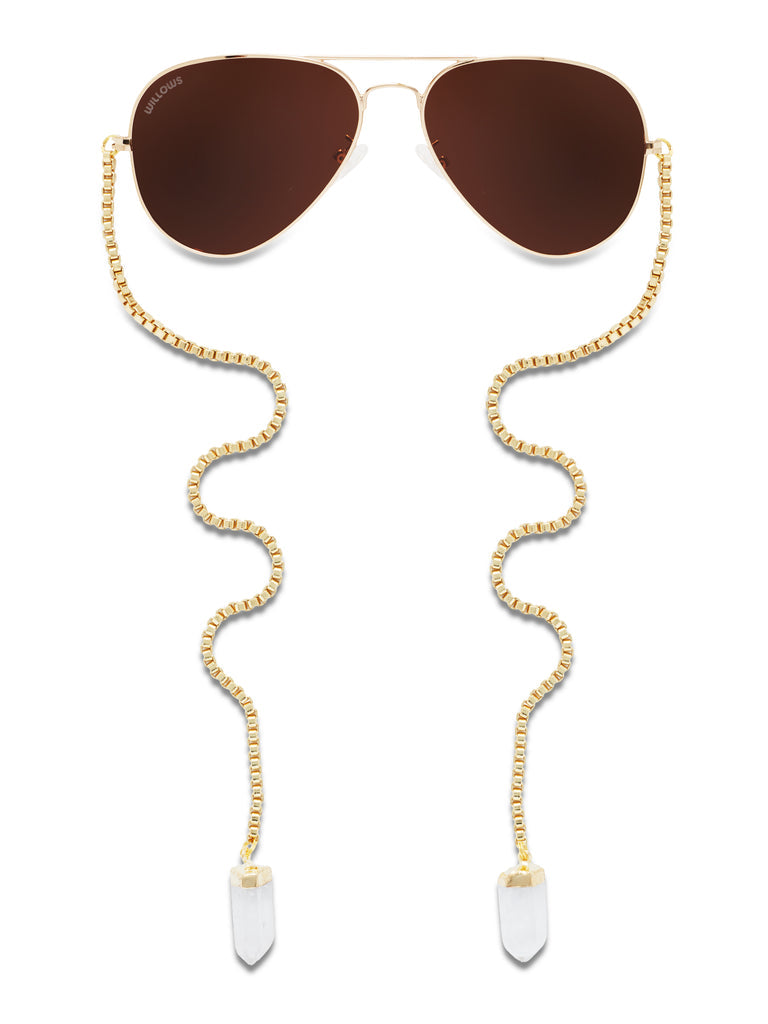 The original chain crystal sunglasses