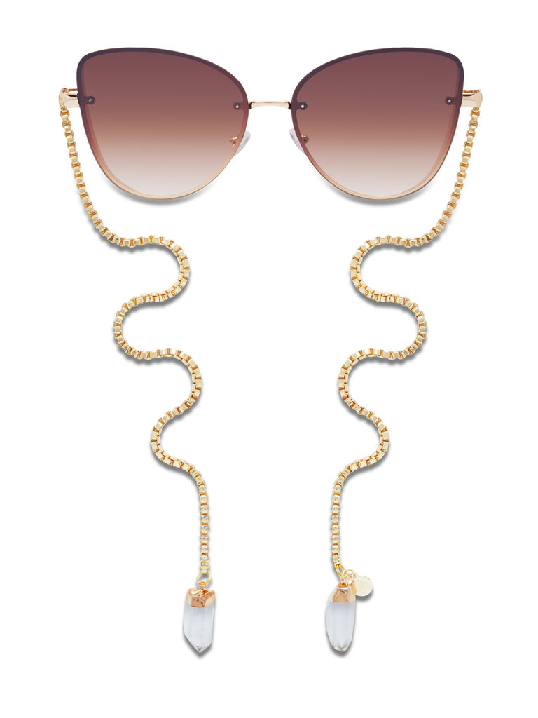 The original chain crystal sunglasses