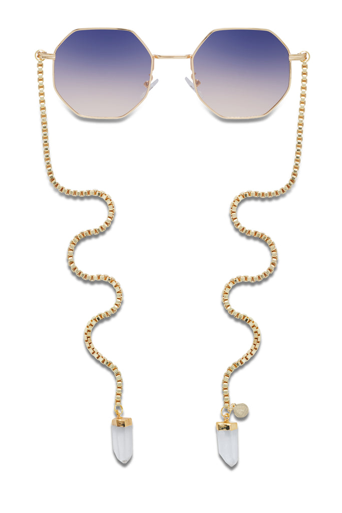 The original chain crystal sunglasses